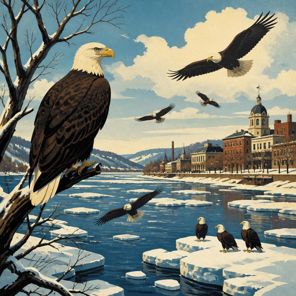 Cover art for Where Winter Opens for Eagles
