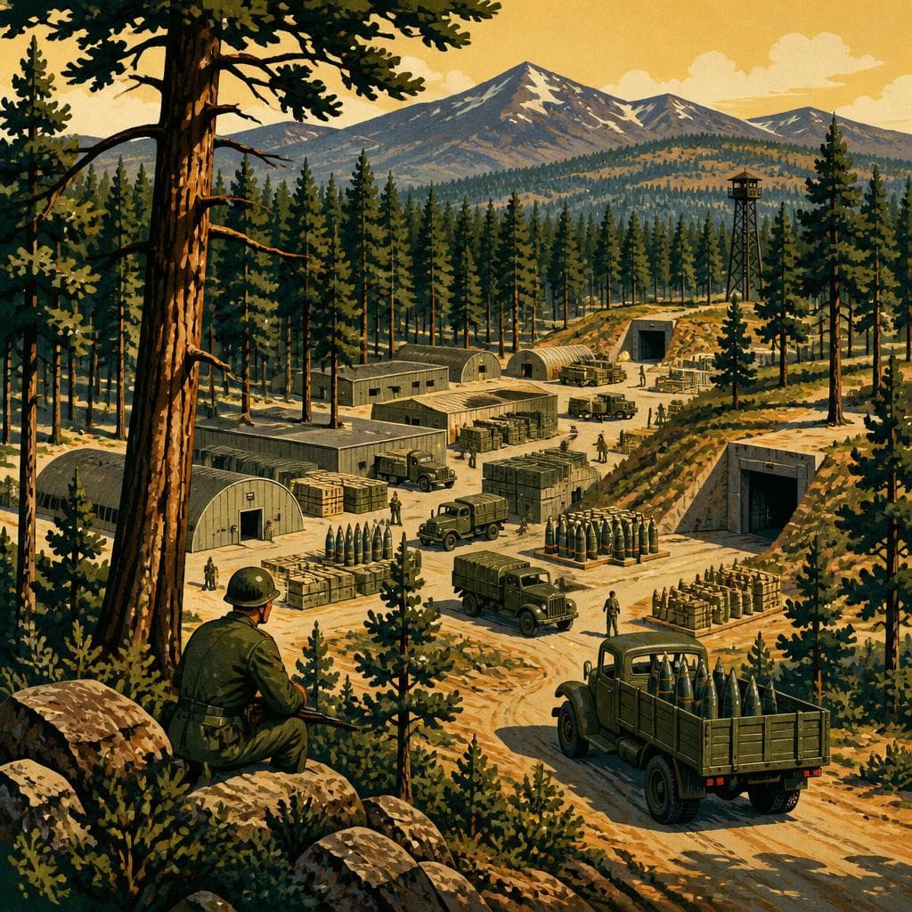 Cover art for Where the Pines Hid an Ammunition City