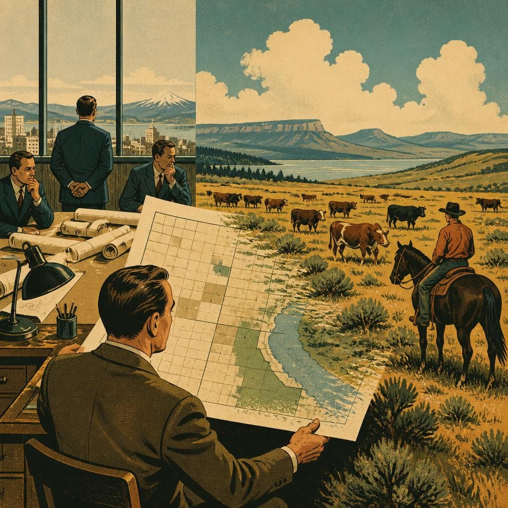 Cover art for A County on Paper, Then on the Range