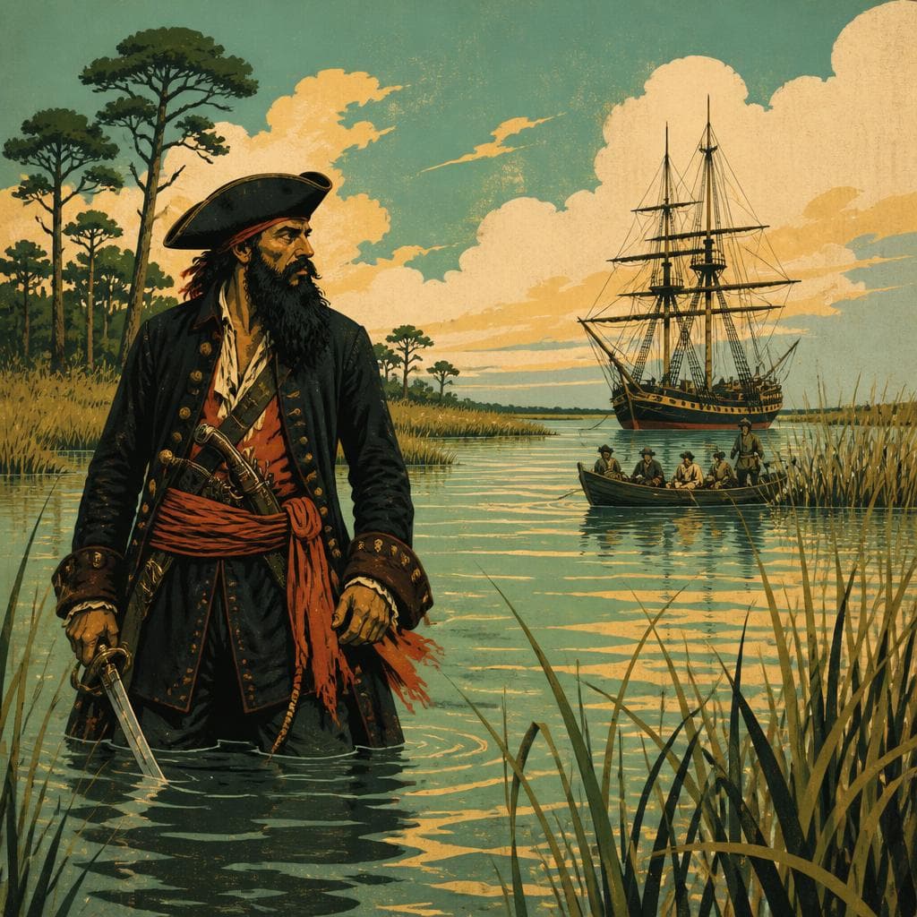 Cover art for Blackbeard in the Shallow Water