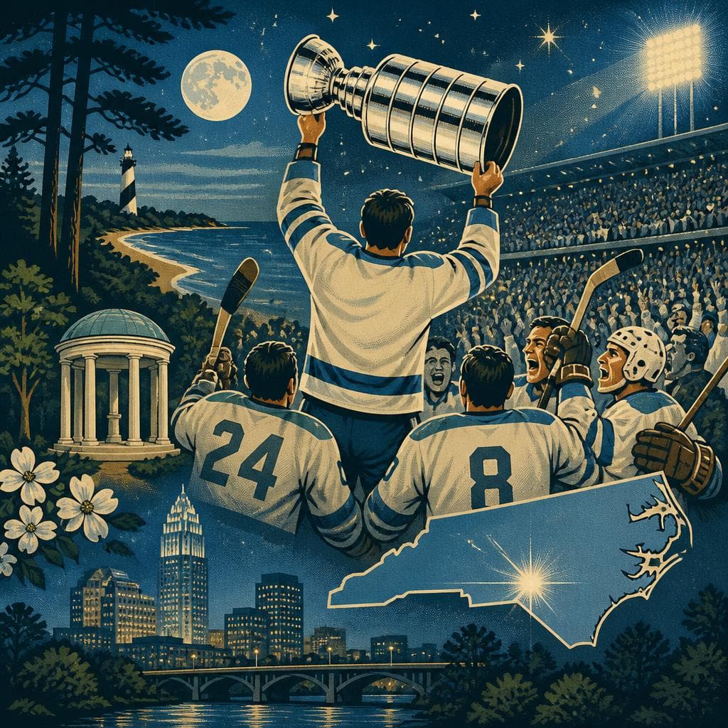 Cover art for The Night Hockey Belonged to North Carolina