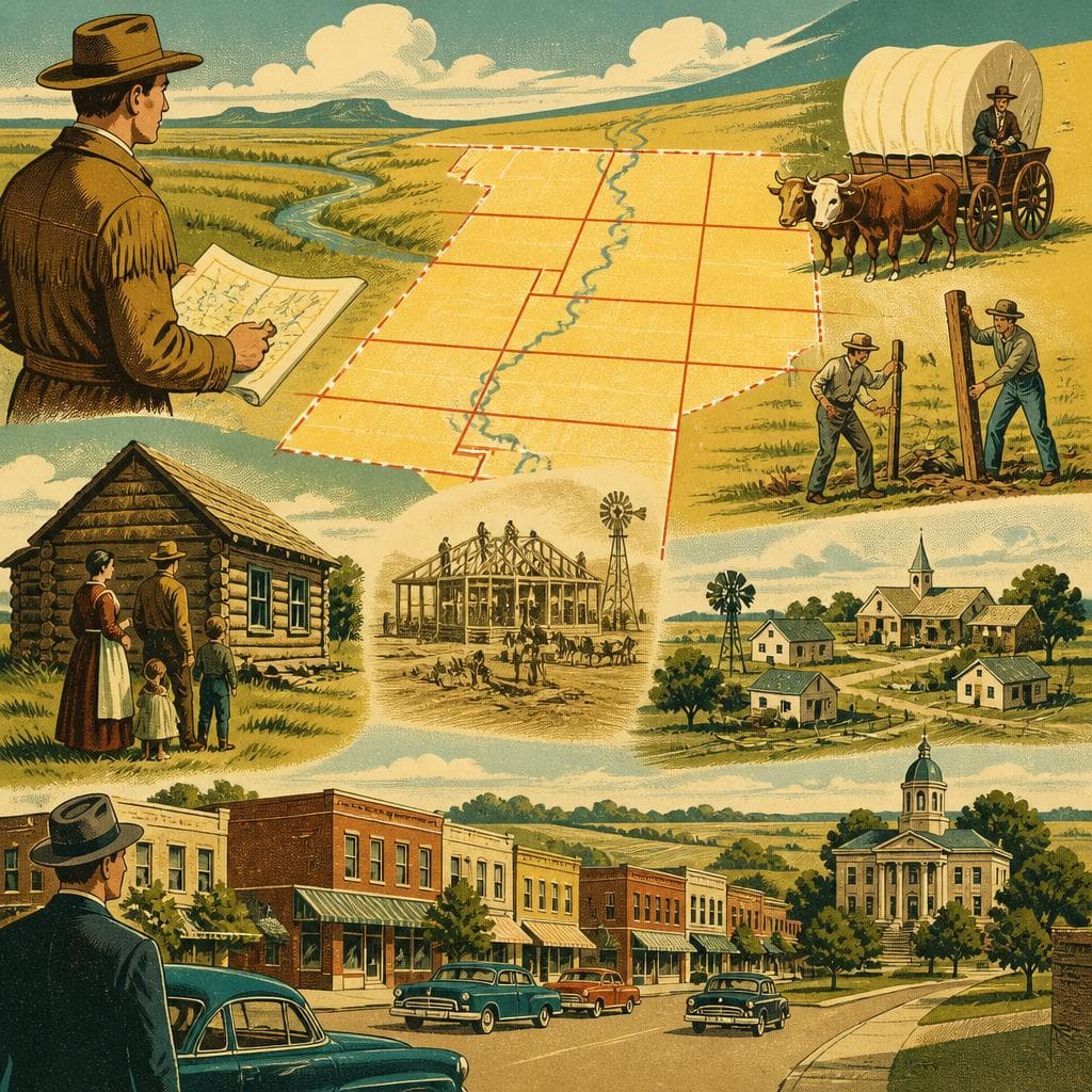 Cover art for Lines on a Map, Lives on the Prairie