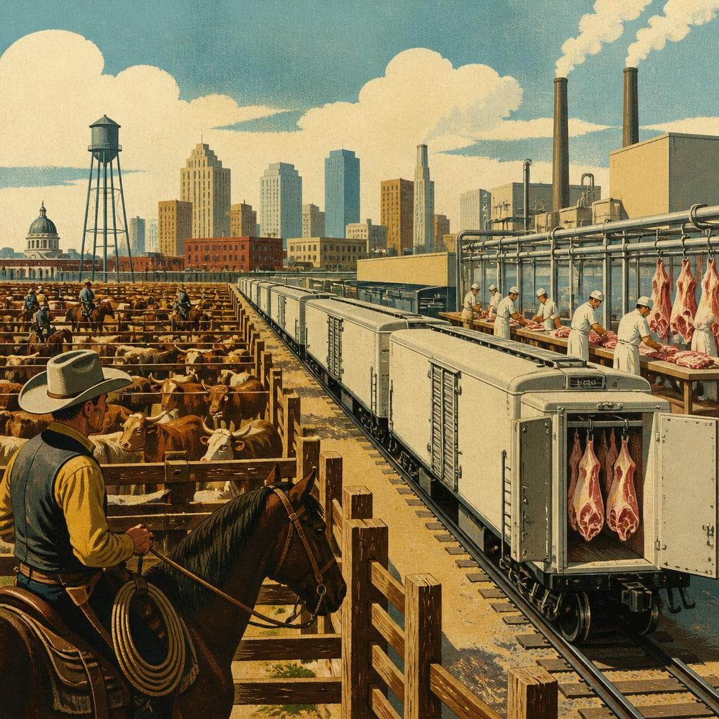 Cover art for How Cold Rail Cars Remade Cowtown