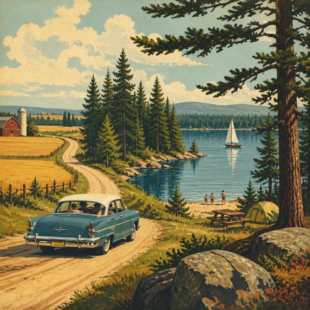 Cover art for Where the County Turns to Woods and Water