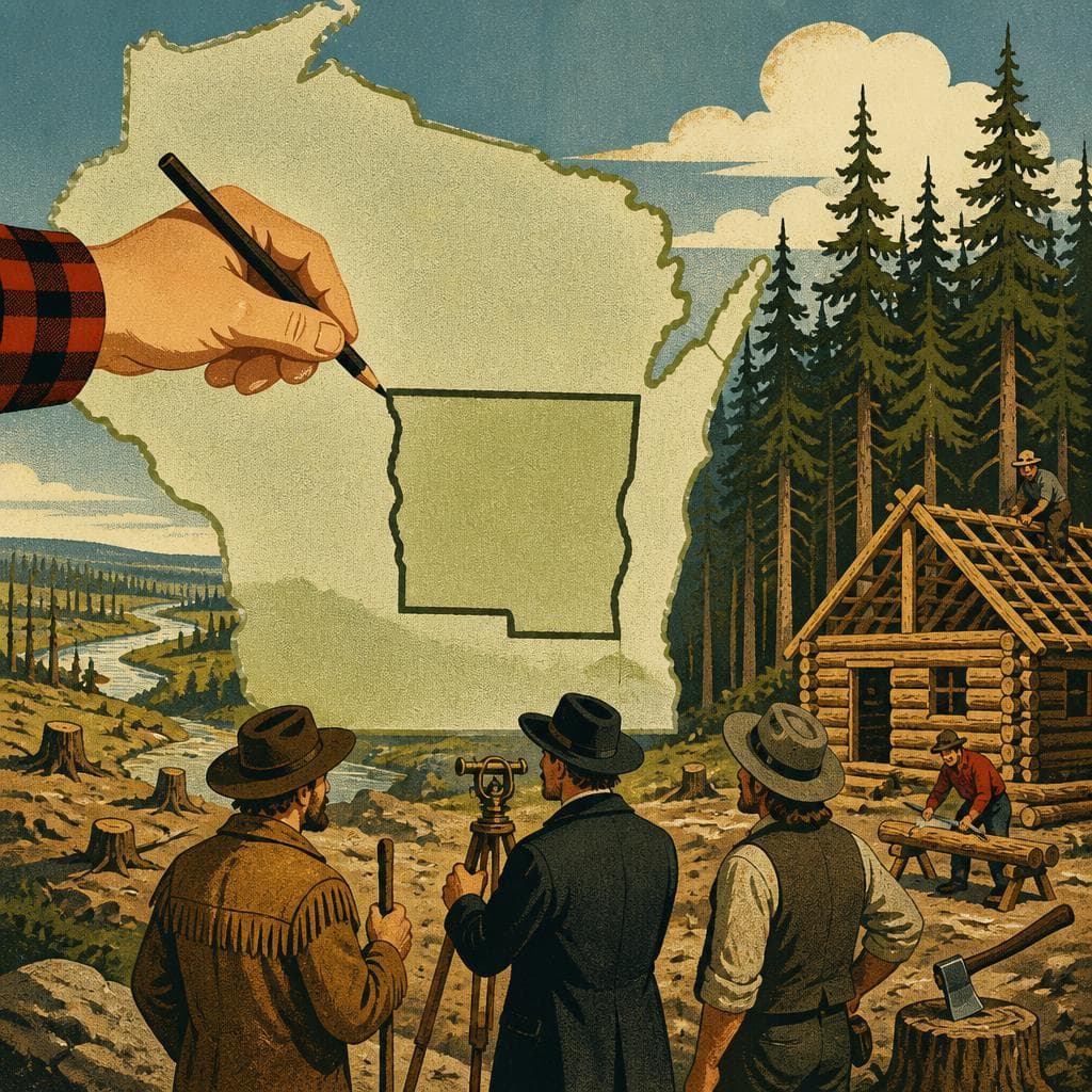Cover art for When Wisconsin Drew Taylor County Into Being