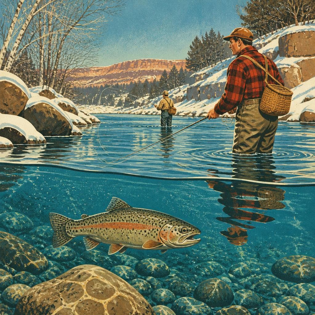 Cover art for When Winter Turns Blue River into Trout Water