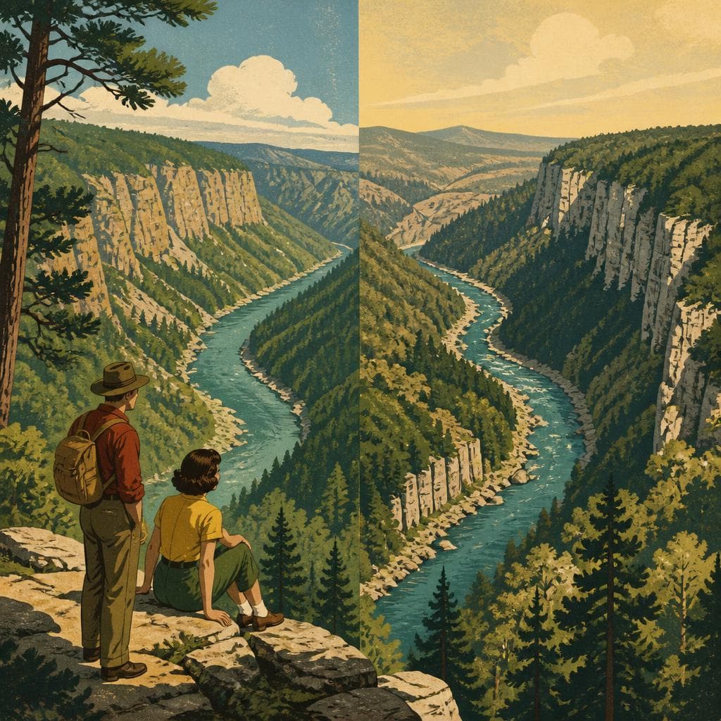 Cover art for Where a River Split the Mountain