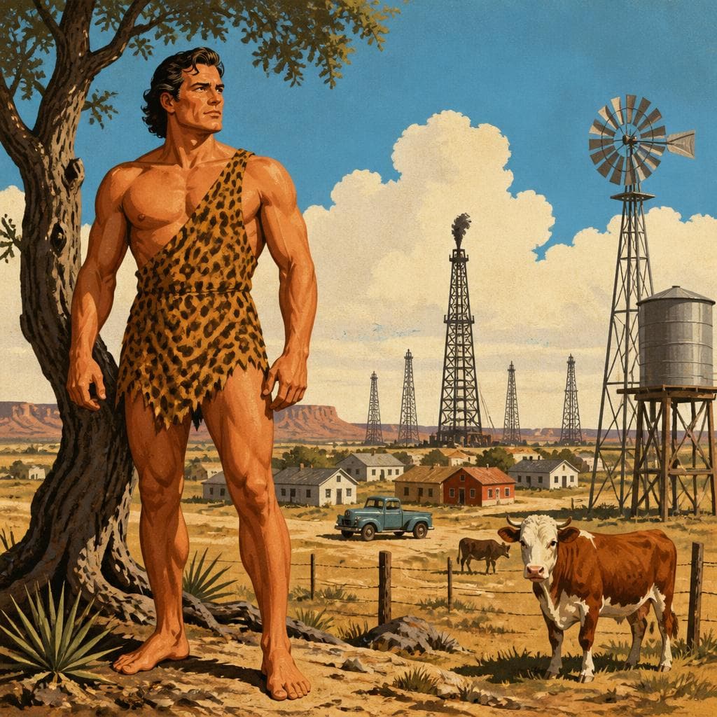 Cover art for Tarzan, Texas, With Both Feet on the Ground