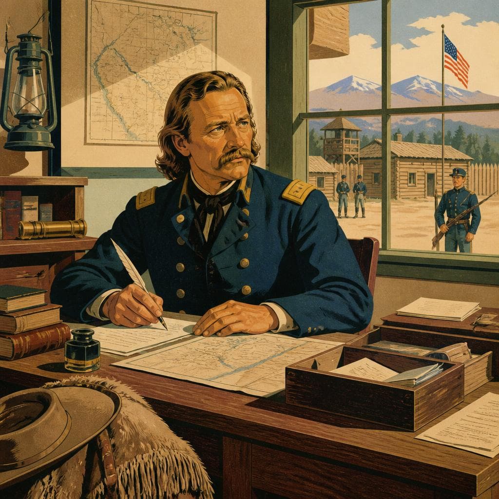 Cover art for Kit Carson at the Desk, Not the Horizon