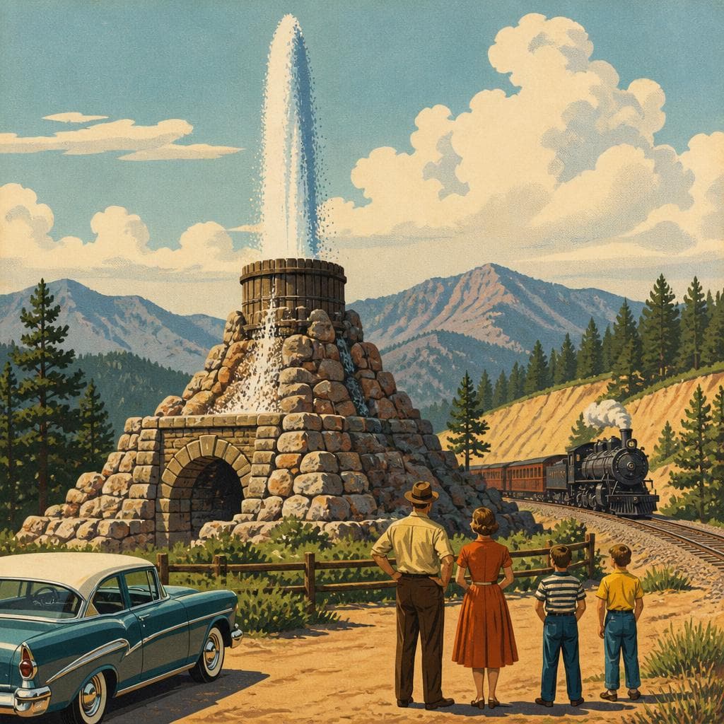Cover art for The Mountain Fountain That Only Pretends to Be a Geyser