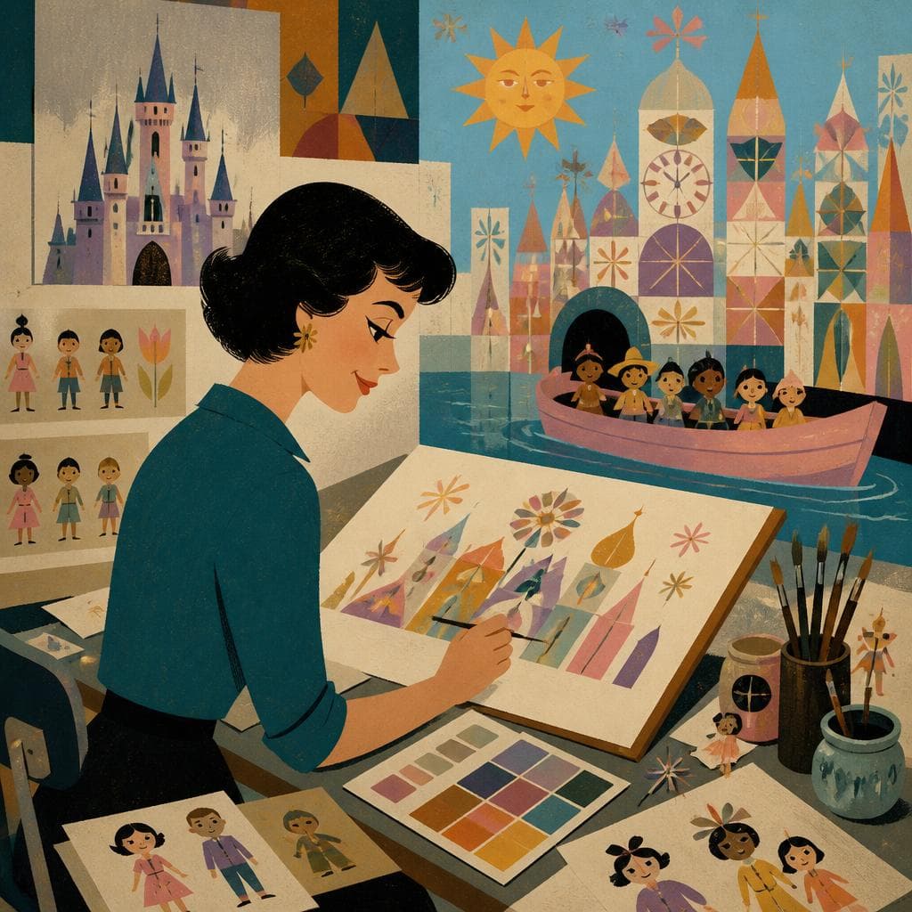 Cover art for Mary Blair’s Colorful World in Anaheim
