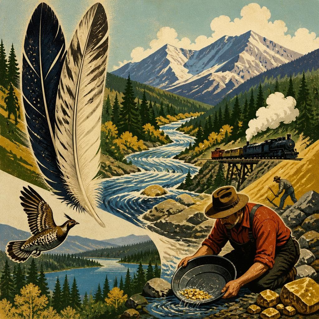 Cover art for A County Named for Feathers and Gold