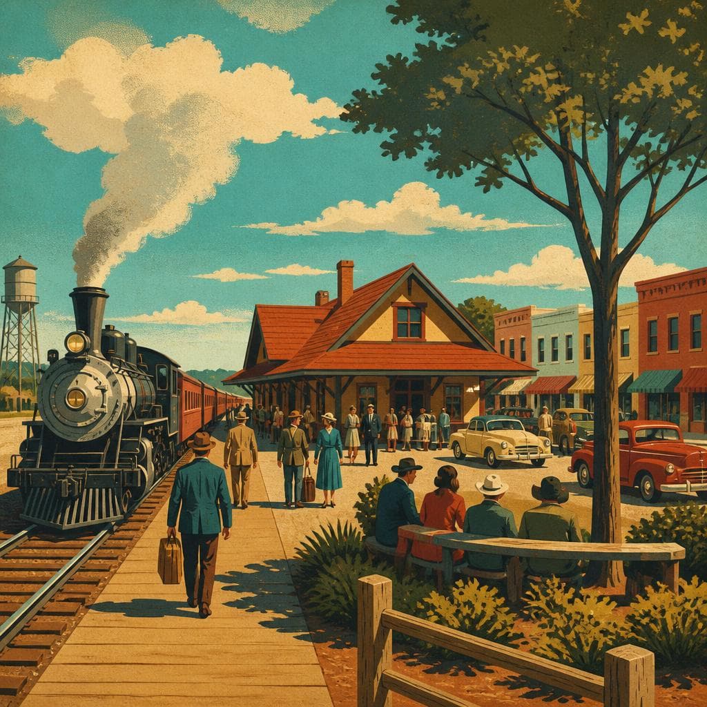Cover art for Where the Tracks Taught a Town to Gather