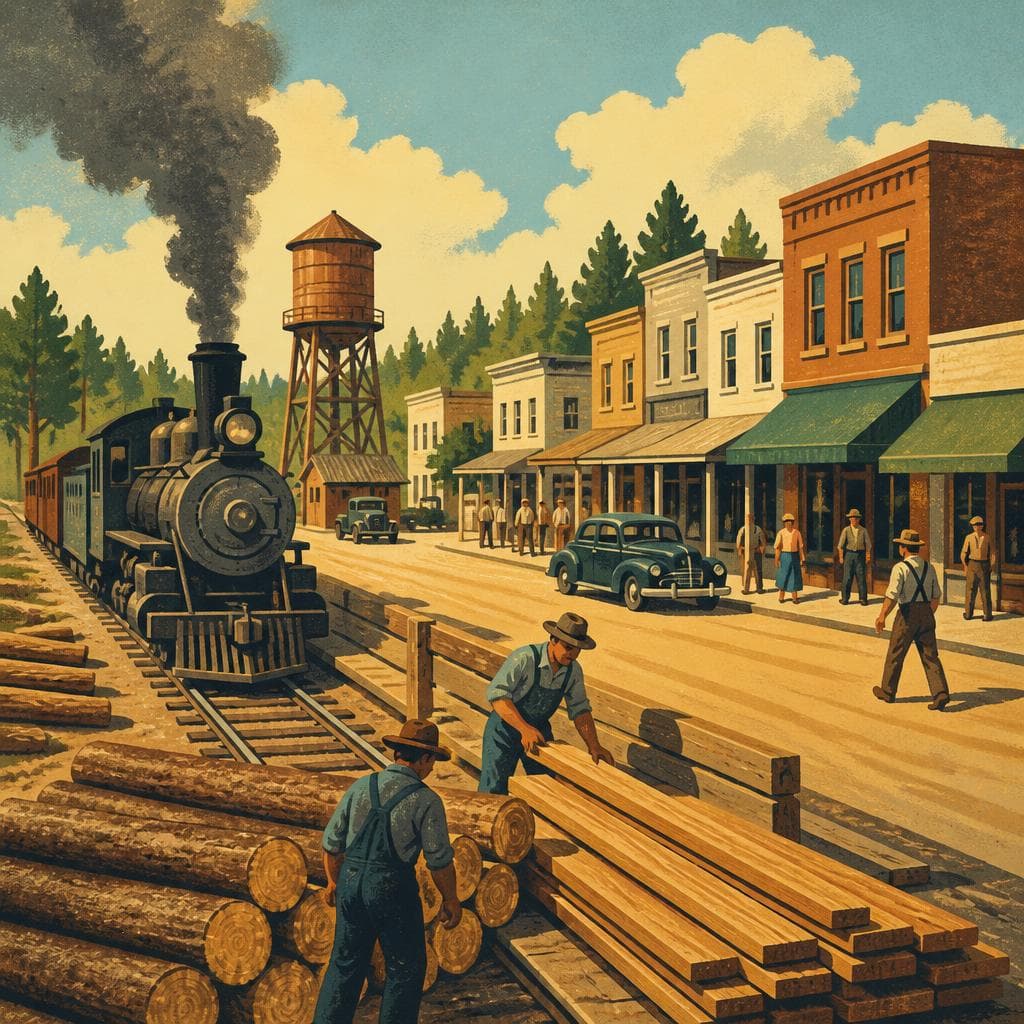 Cover art for When Rail and Timber Built DeRidder