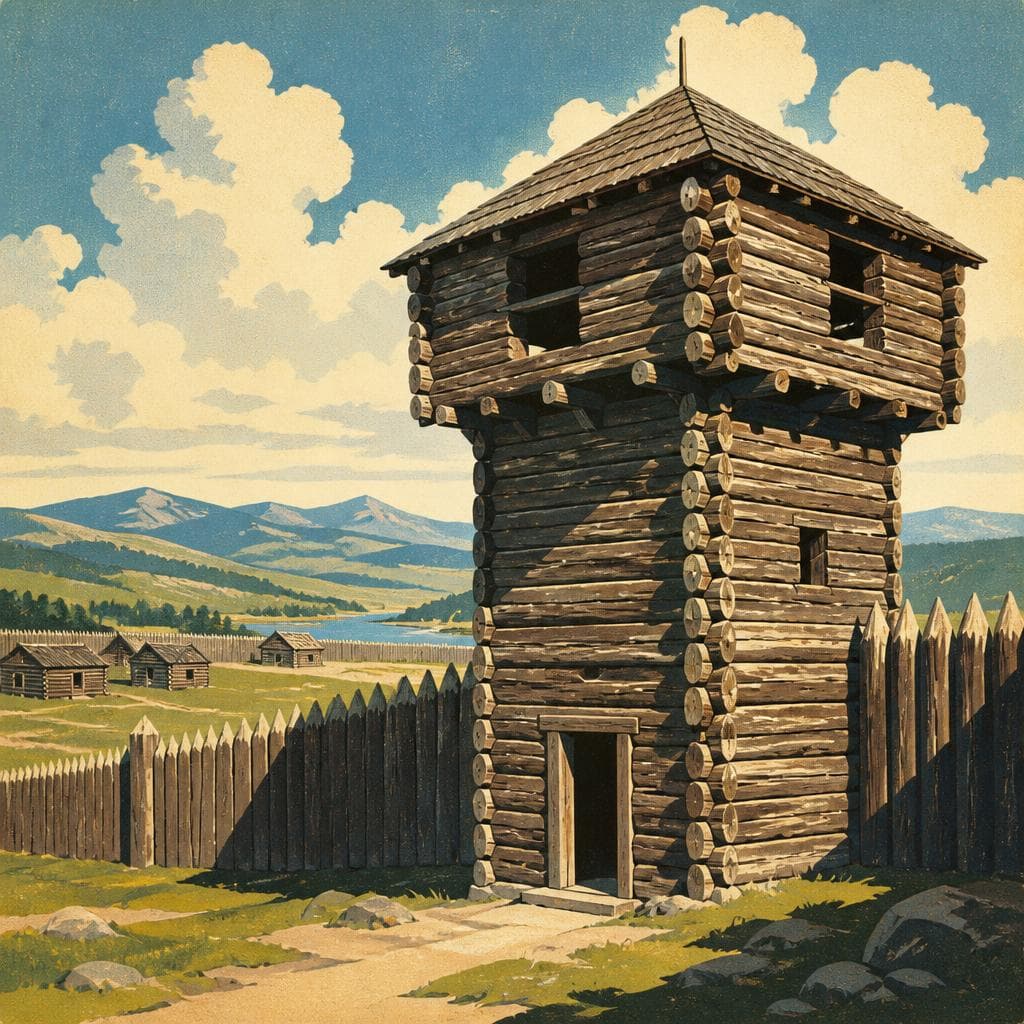 Cover art for A Frontier Fort You Can Still Read in Wood