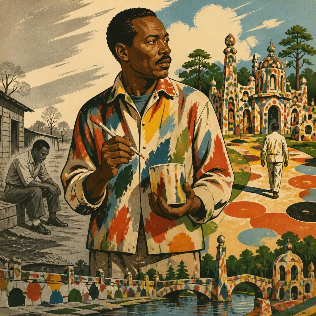 Cover art for The Man Who Painted Himself Into St. EOM