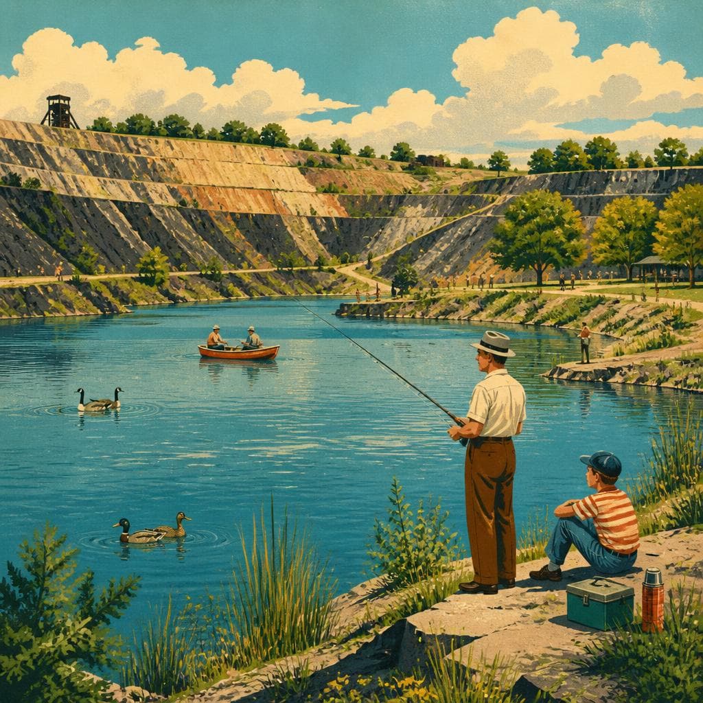 Cover art for Where the Mine Pits Became Fishing Water