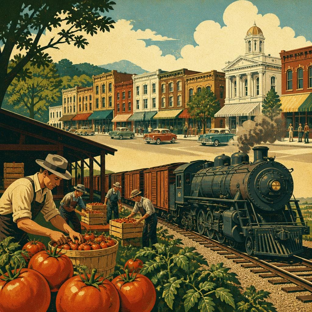Cover art for Tomatoes, Trains, and the Making of Downtown Crystal Springs