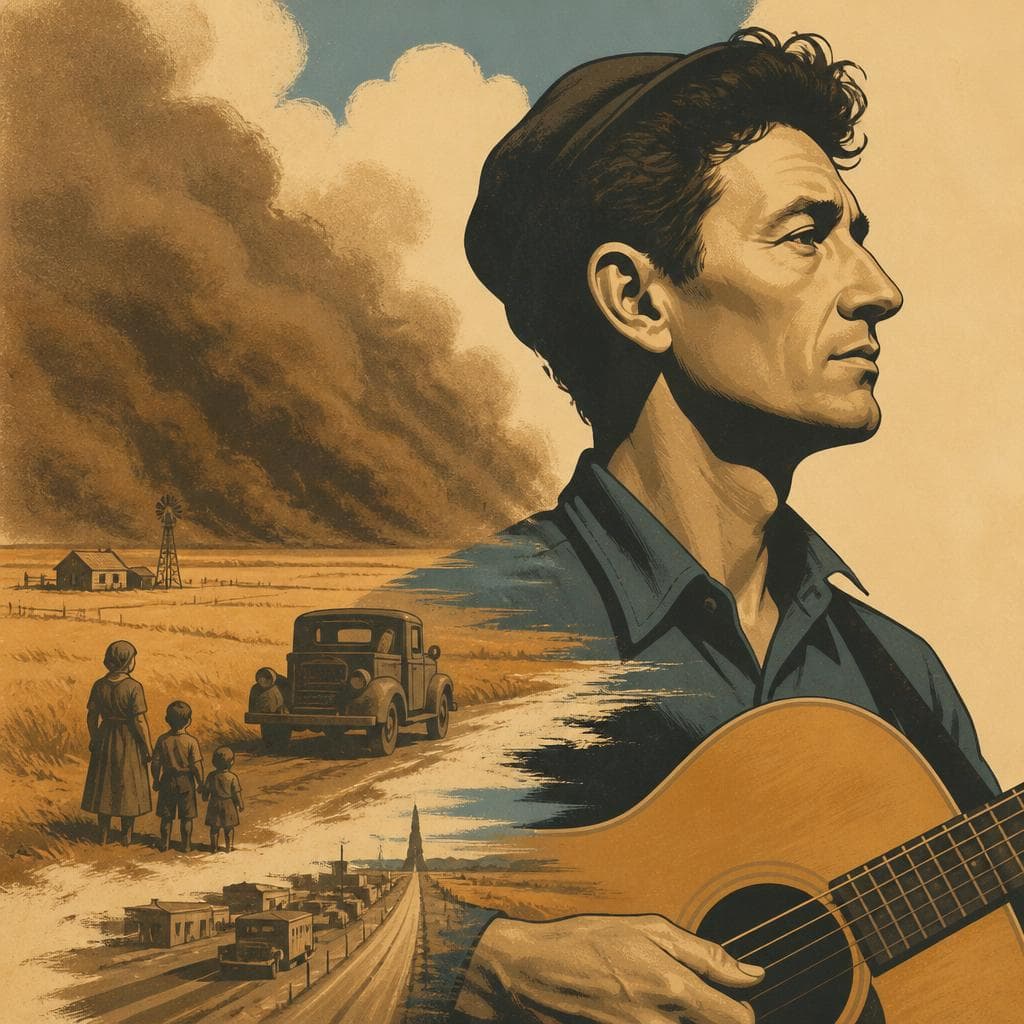 Cover art for Where the Dust Entered Woody Guthrie’s Voice
