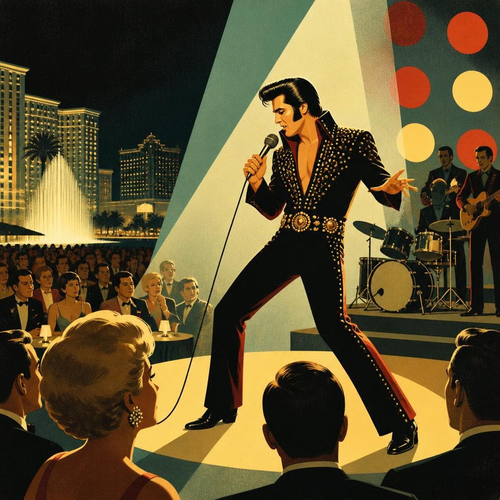 Cover art for The Night Elvis Reclaimed the Stage