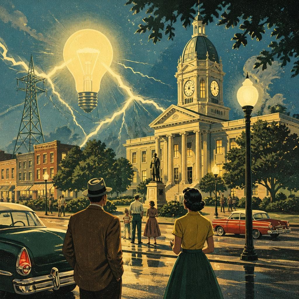 Cover art for When the Courthouse Square Met the Electric Night