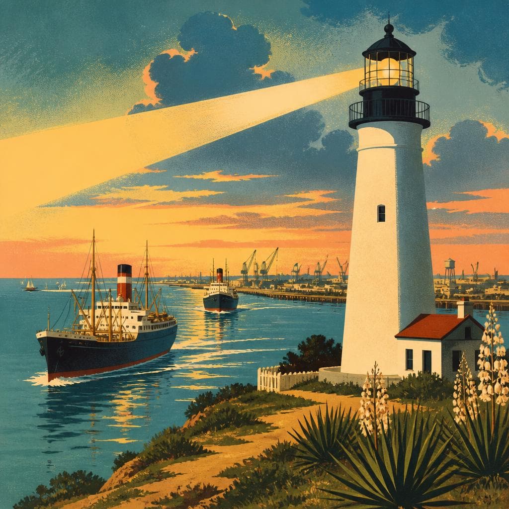 Cover art for The Light That Brought Ships to Point Isabel