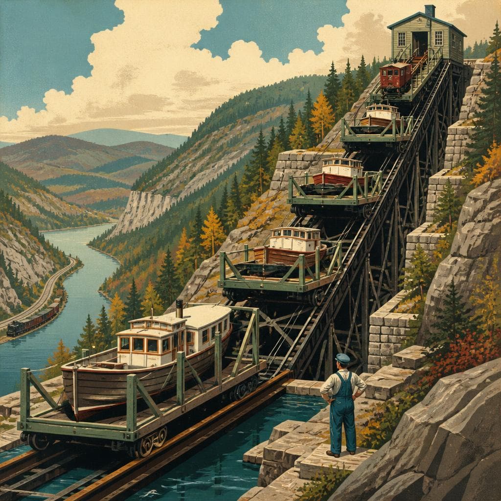 Cover art for The Railroad That Lifted Boats Over Mountains