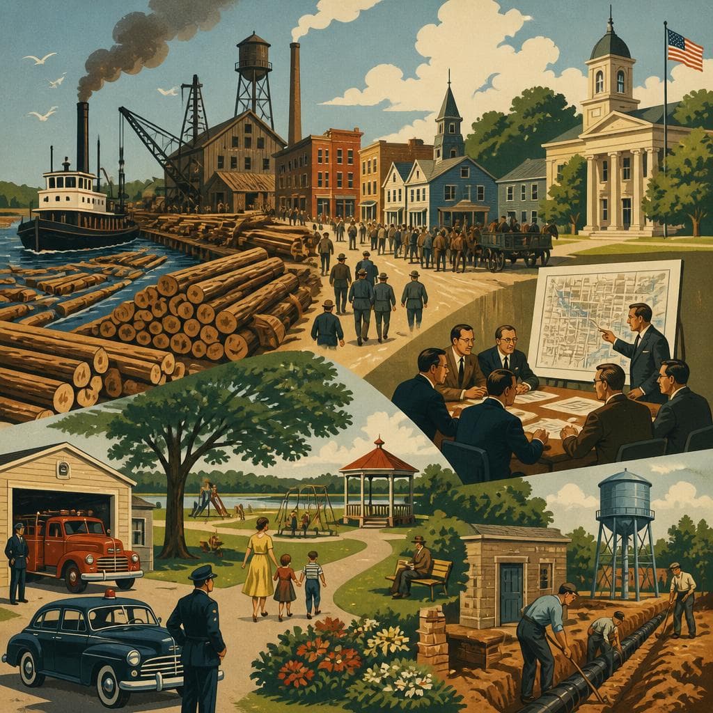 Cover art for When Lumber Made Manistee Grow Up