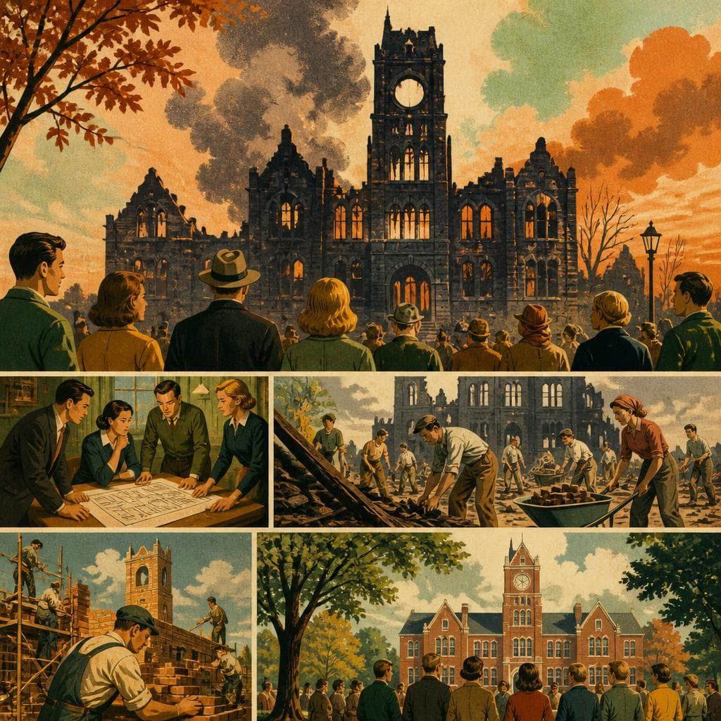 Cover art for Old Main, Burned but Not Lost