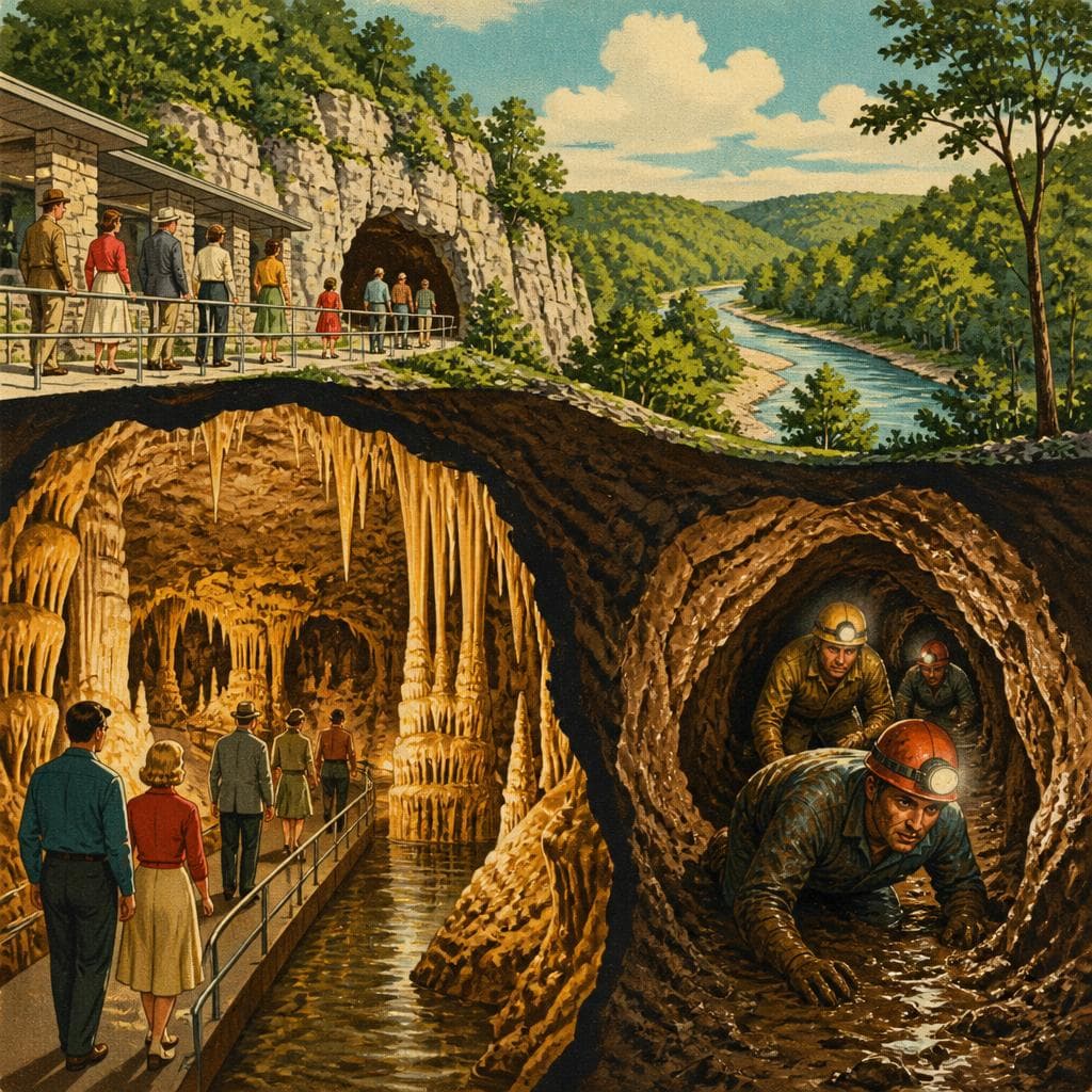 Cover art for Two Caves, Two Ways Underground