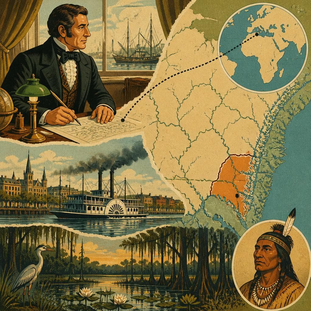 Cover art for How a Savannah Statesman Reached the Okefenokee Map
