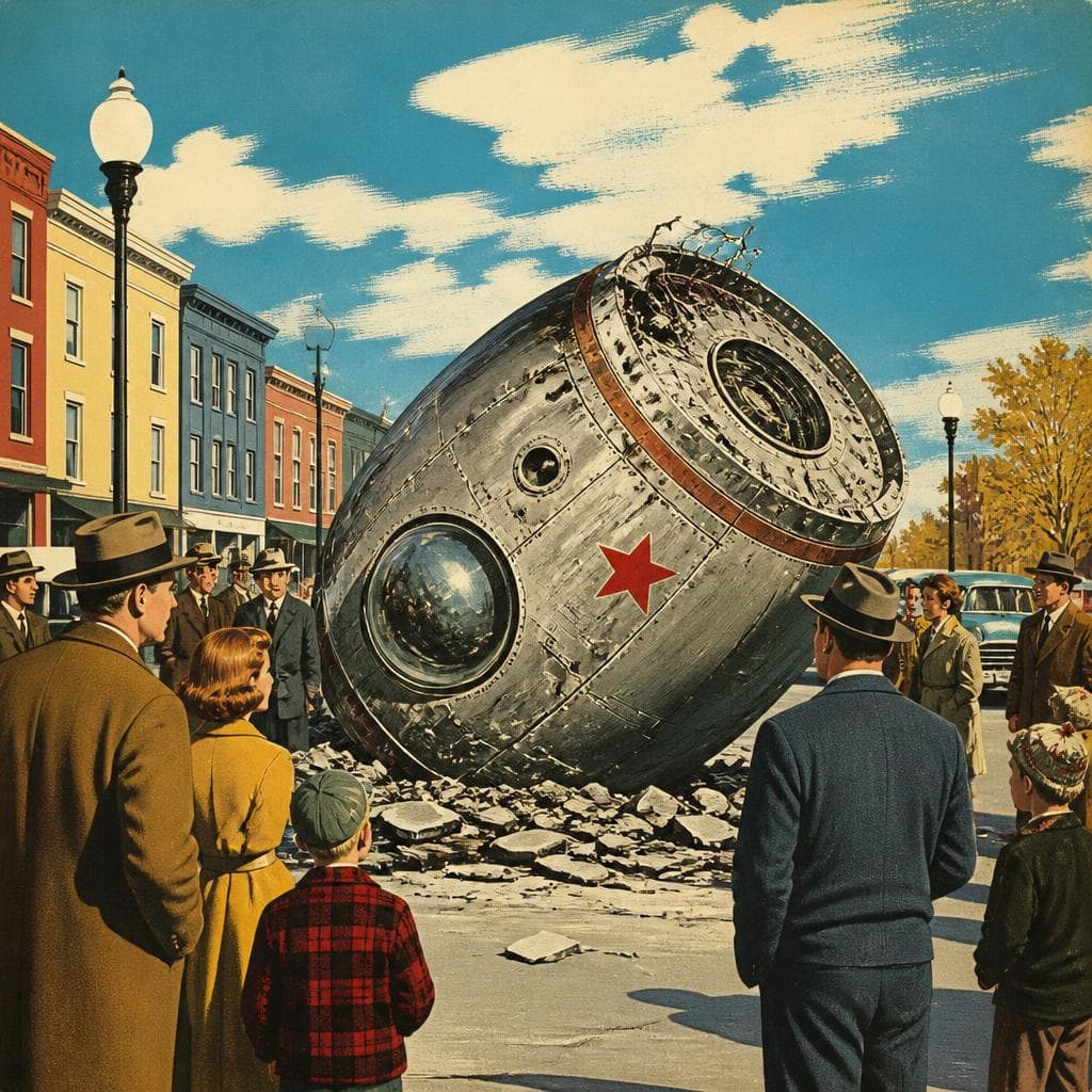 Cover art for When Space Landed in Downtown Manitowoc