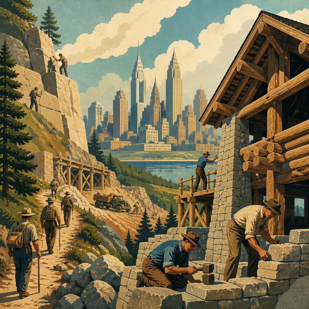 Cover art for How Stone and Timber Made Giant City