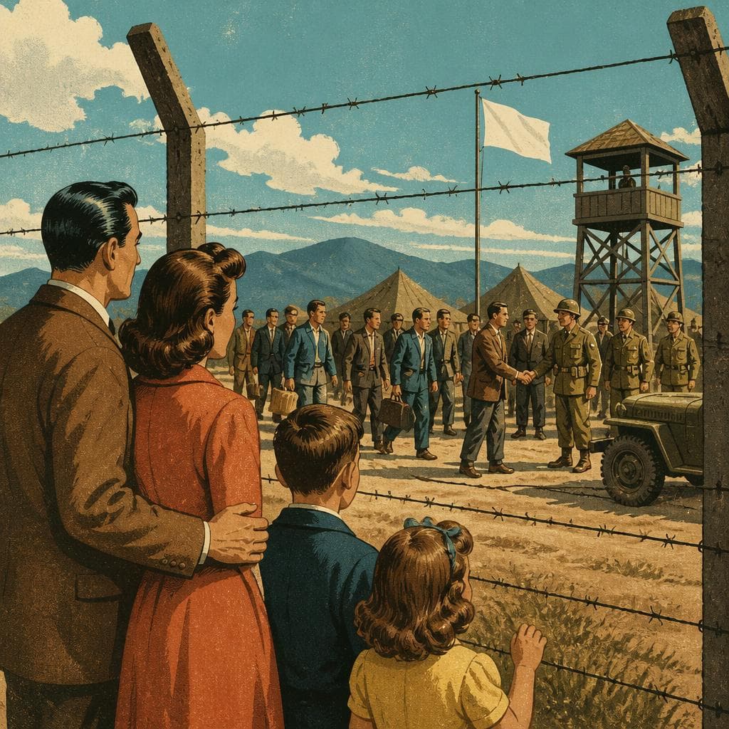 Cover art for Families Behind the Fence, Bound for Exchange