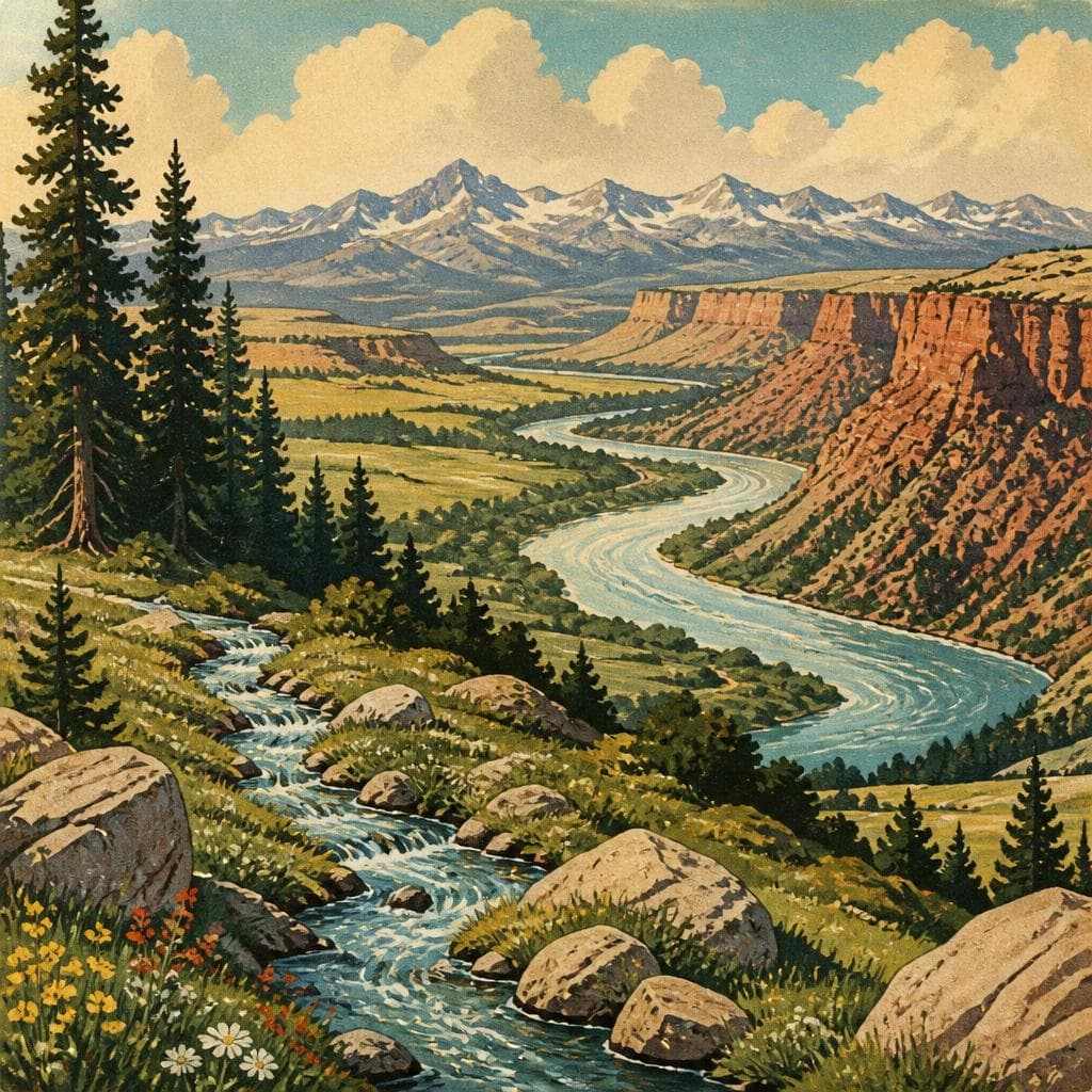Cover art for Where a Small Stream Starts a Western River Story
