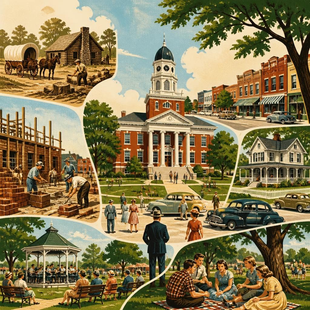 Cover art for How a Courthouse Town Took Shape