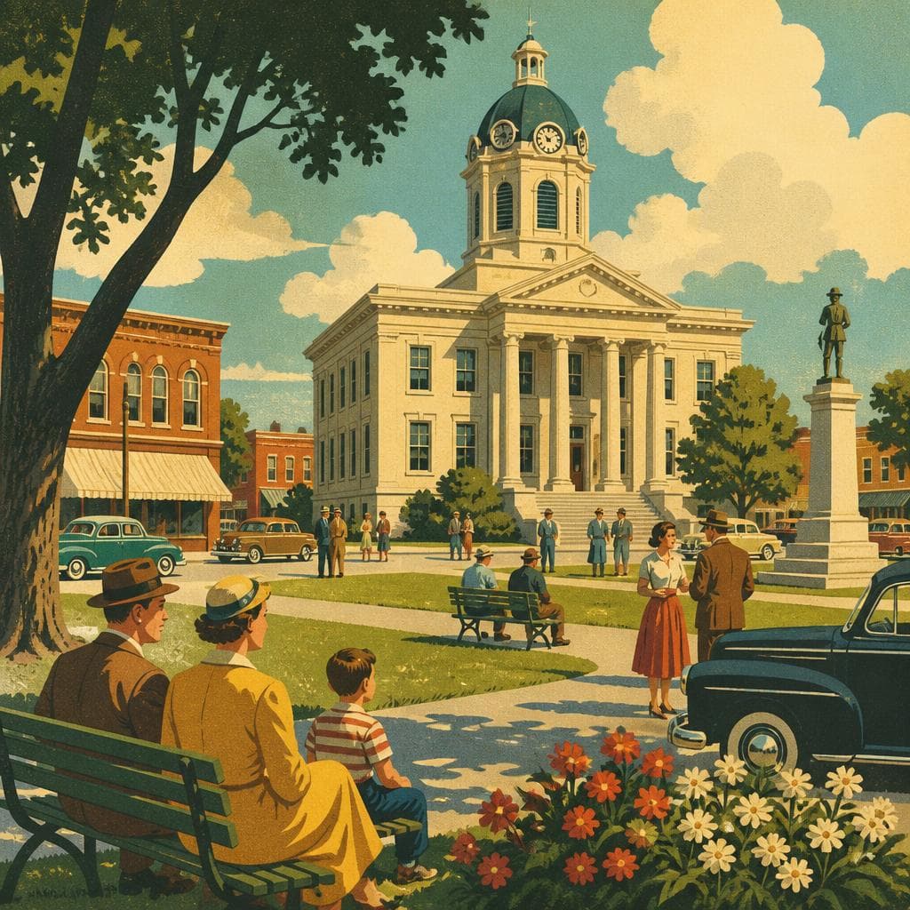 Cover art for Where Pineville Gathered Its Civic Life