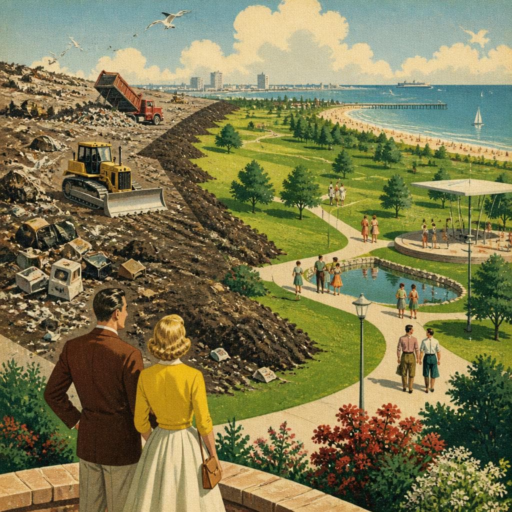 Cover art for The Park Built on Yesterday’s Garbage