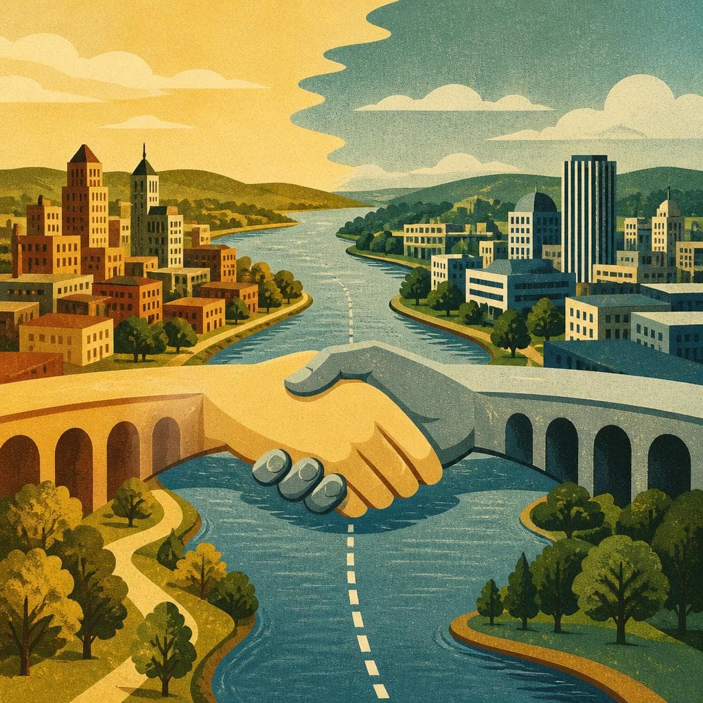 Cover art for Where the River Became a Handshake