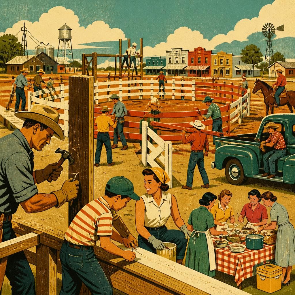 Cover art for The Town That Builds a Rodeo