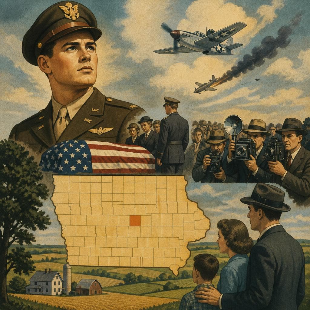 Cover art for How a Fallen Major Reached an Iowa Map