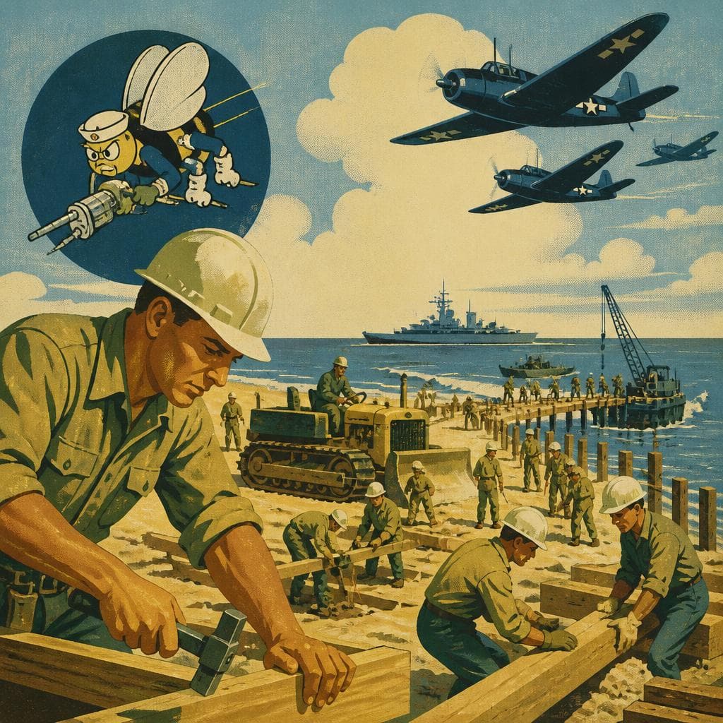 Cover art for Where the Seabees Learned to Build and Fight