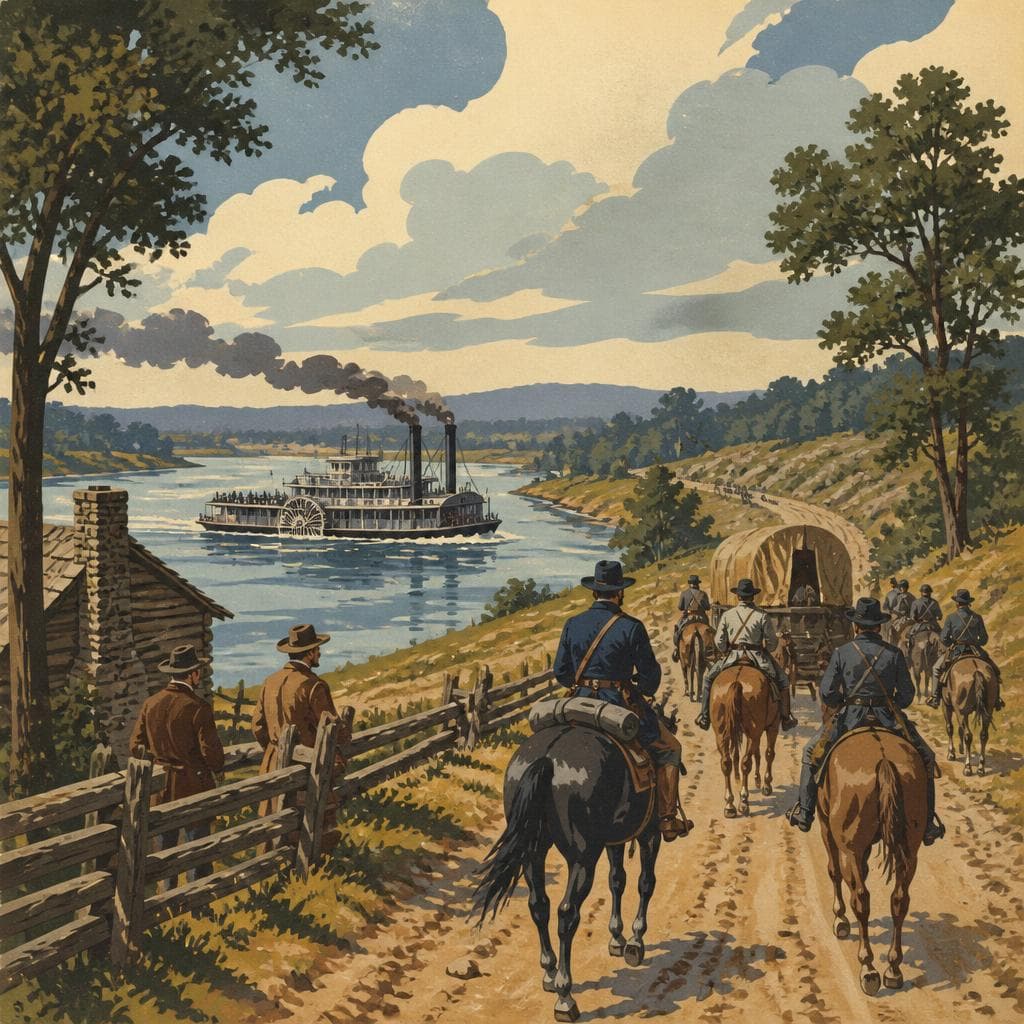 Cover art for Where the War Came by Road and River