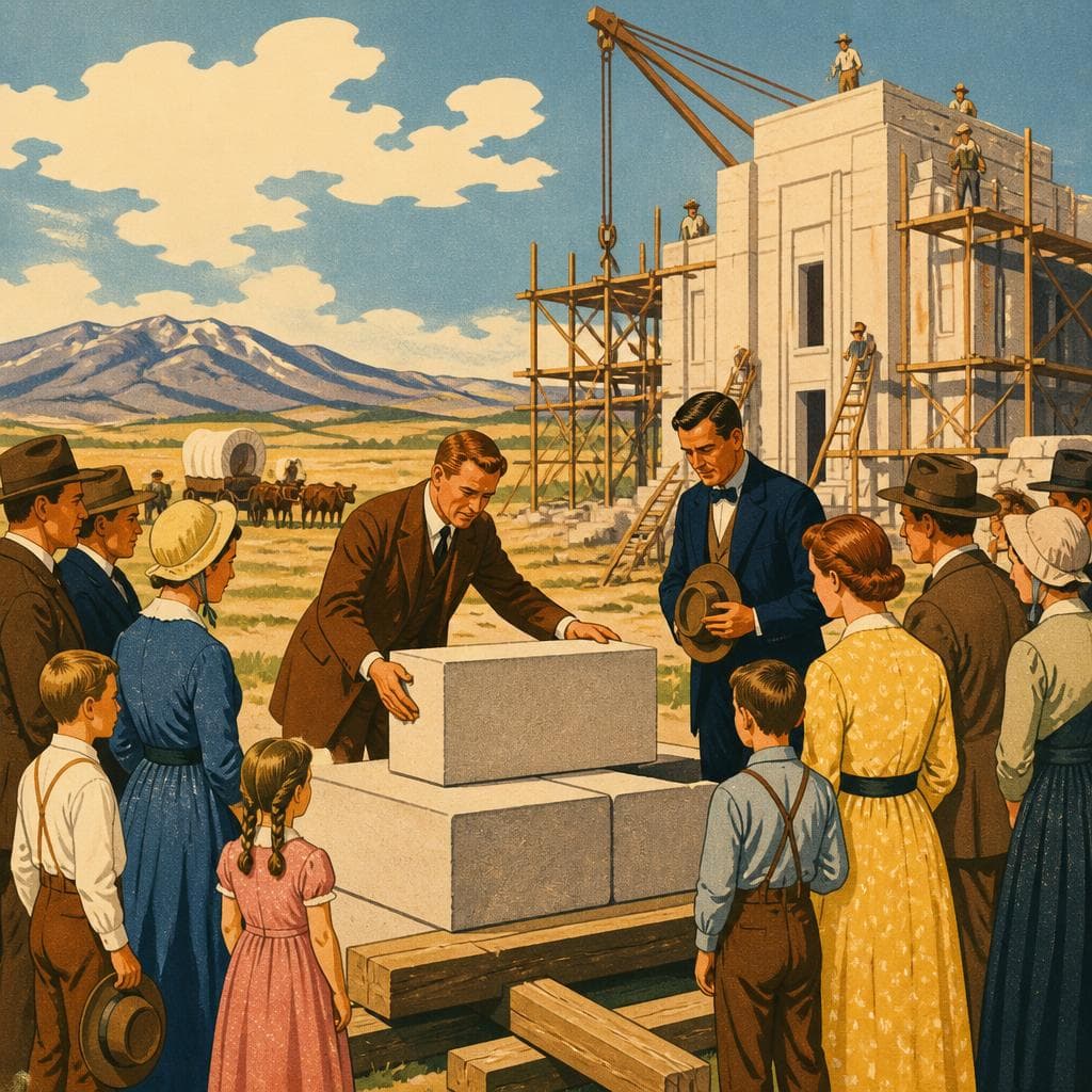 Cover art for A Temple Cornerstone, and a Claim to Stay