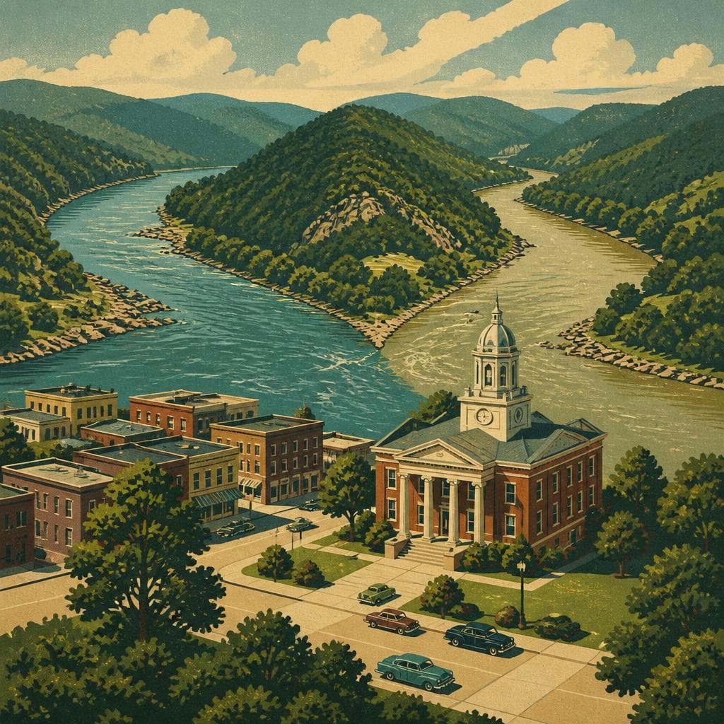 Cover art for Where the River Chose the County Seat