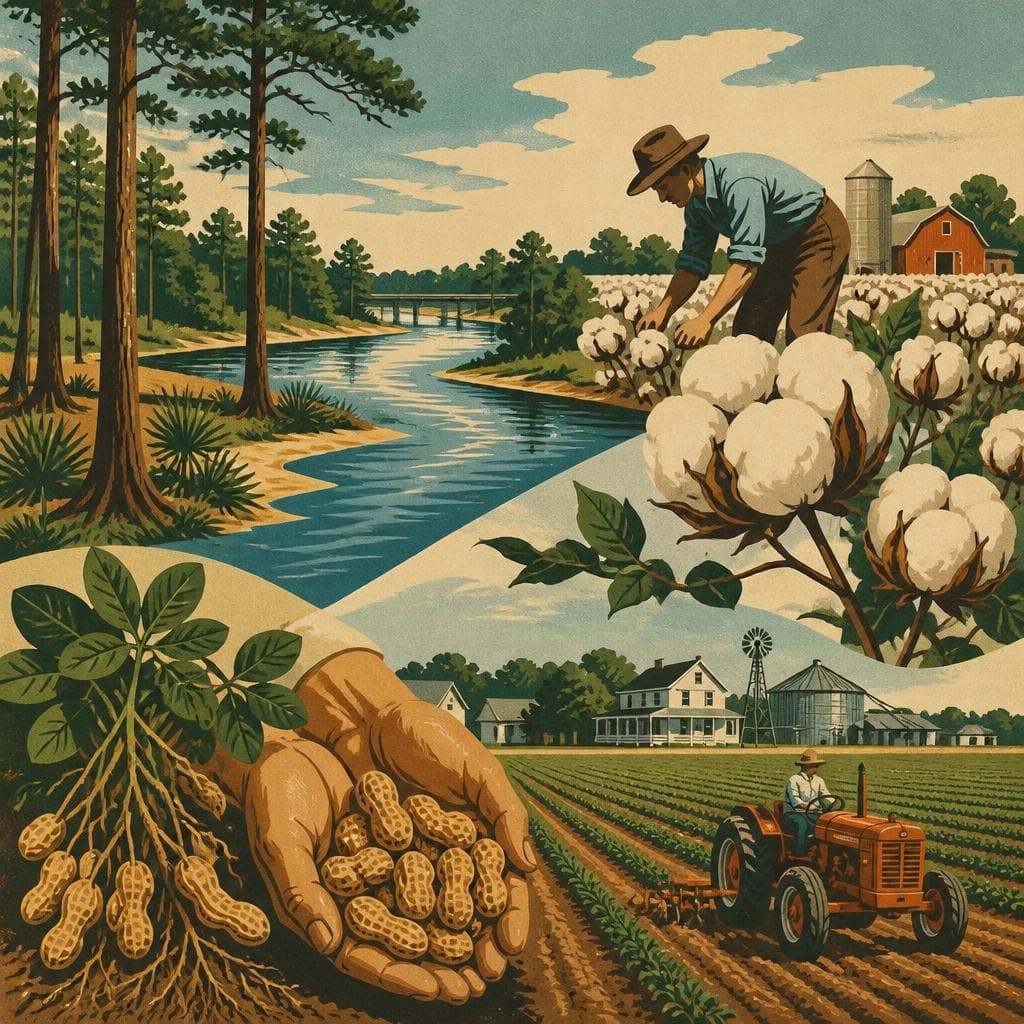 Cover art for Where Rivers, Cotton, and Peanuts Made a County