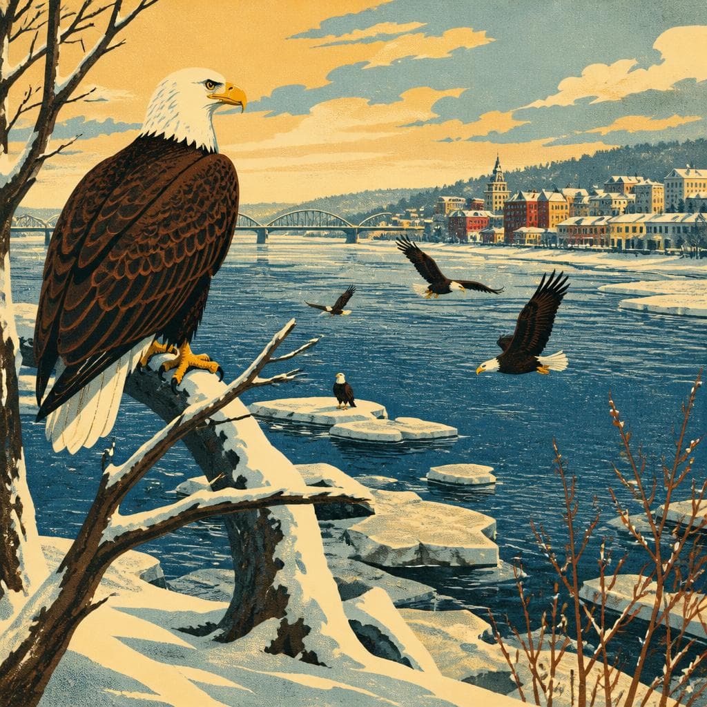 Cover art for Where Winter Opens for Eagles