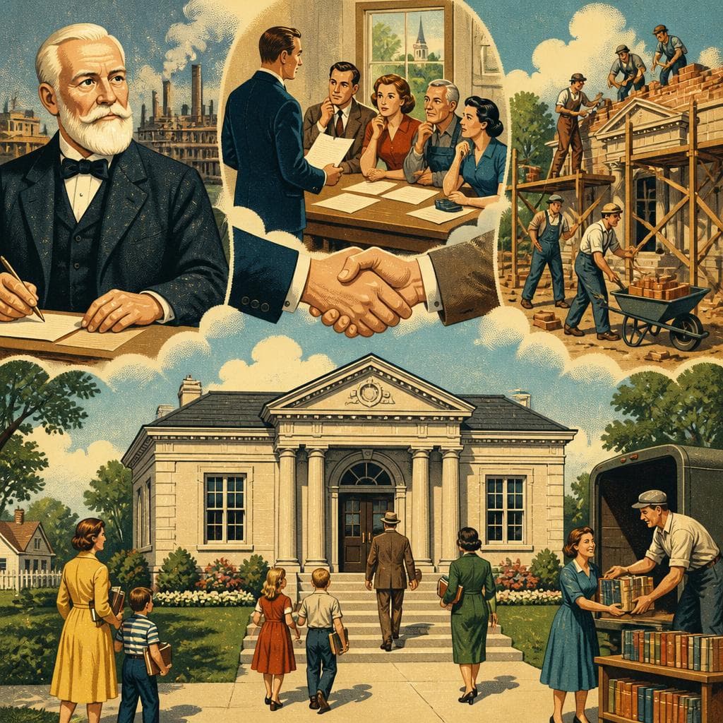 Cover art for How Cuthbert Earned Its Carnegie Library
