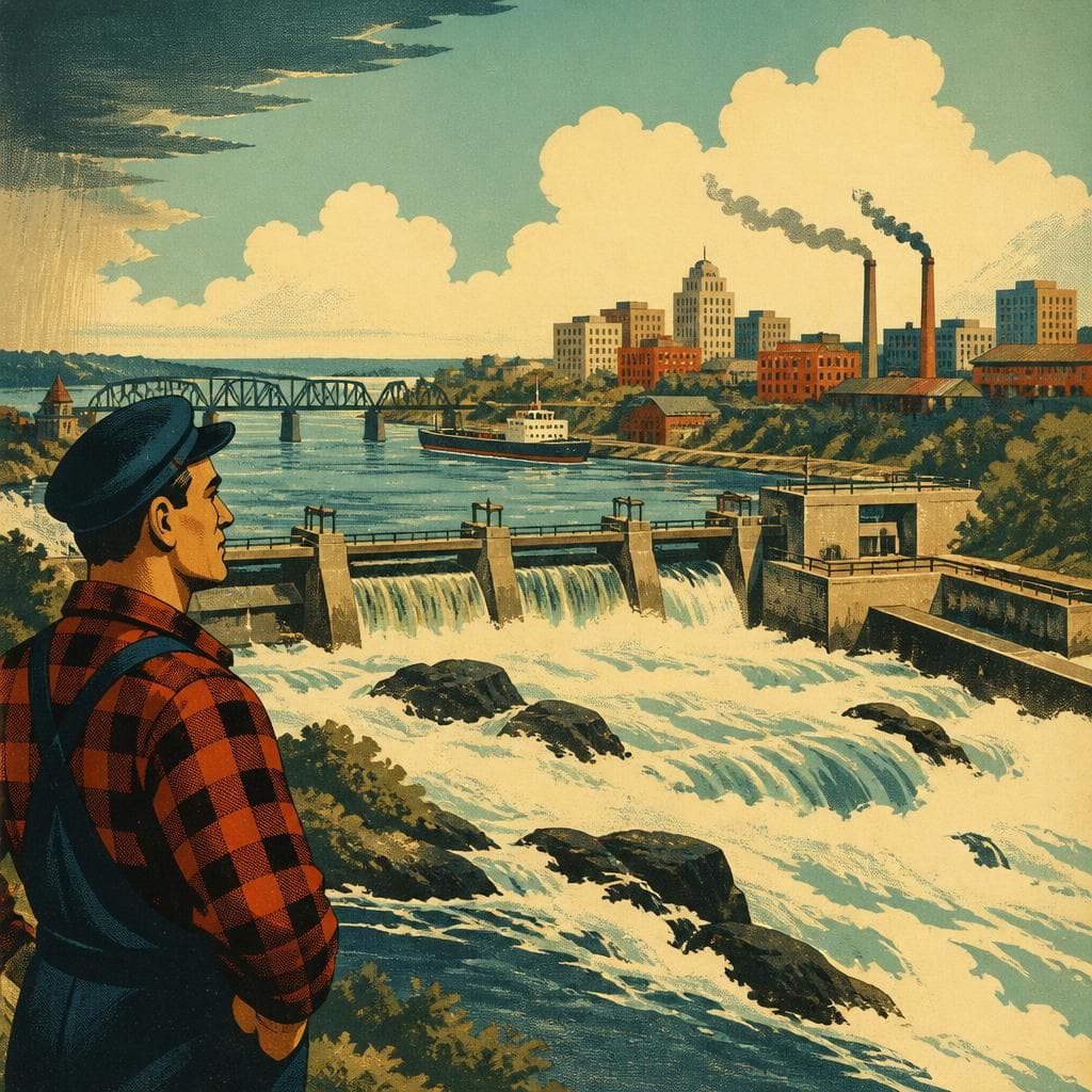 Cover art for Where the Rapids Made a City
