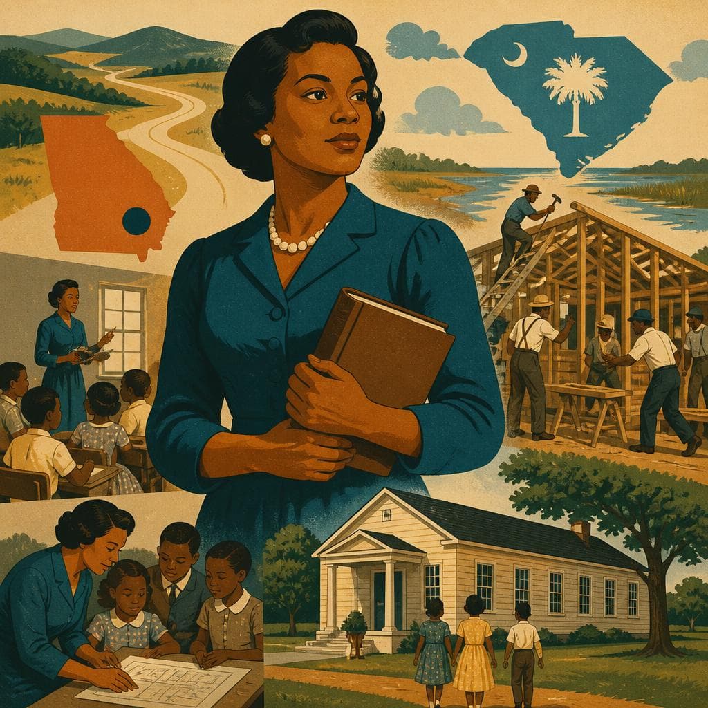 Cover art for Elizabeth Evelyn Wright Built a School Against the Odds